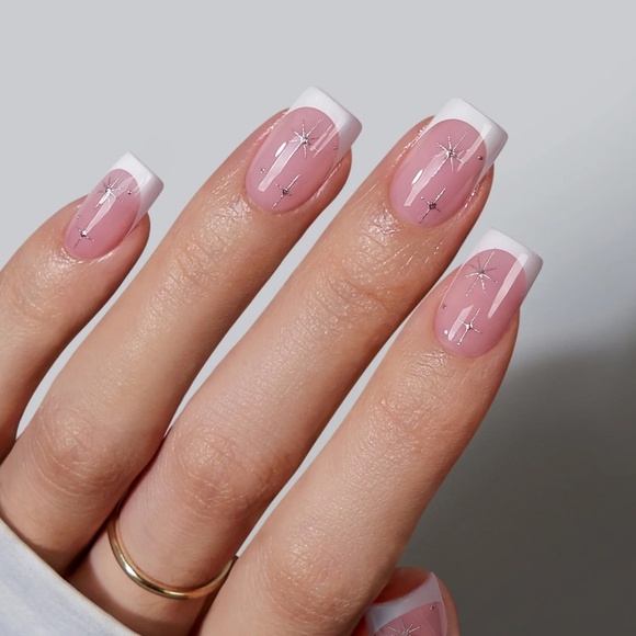 BTArtbox Other - 💅🏻  Starlit Sparkle Press-On Nails – Square Shape, Soft Gel – Short Length – N